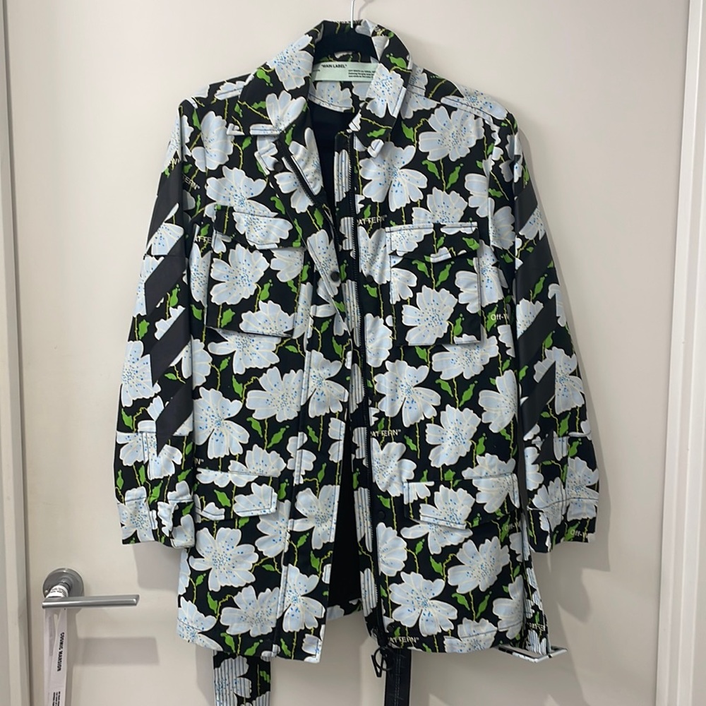 NWOT OFF WHITE Floral Jacket Sz 38